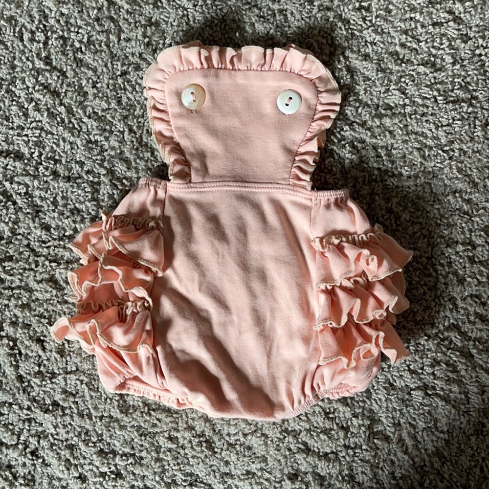 EUC Misha and Puff cotton romper size 6-12 months